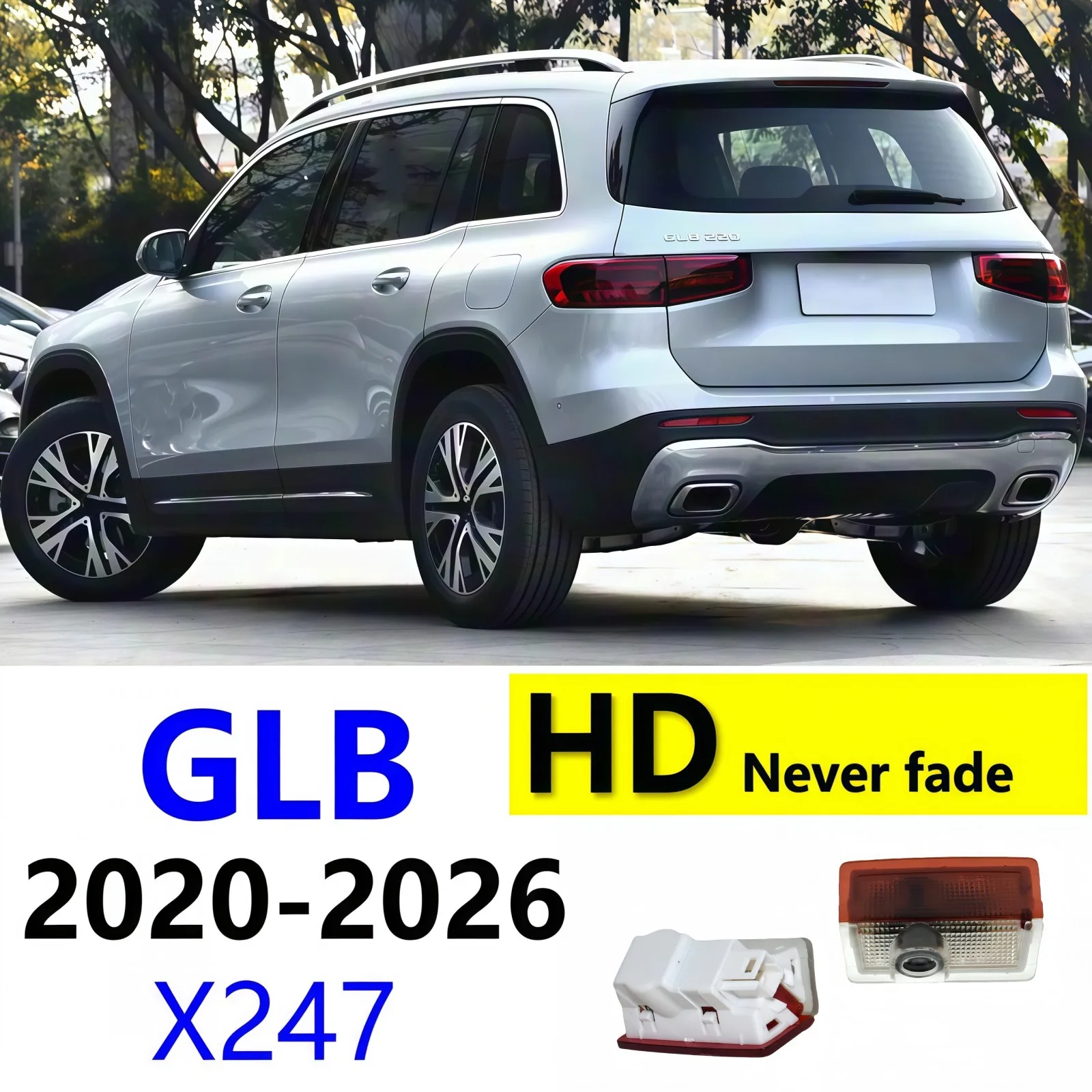 Proiettore LED HD 2 per Portiera Auto, Accessori per Mercedes Benz Classe GLB X247 GLB200 GLB250 GLB 35 AMG 2020-2026 2024 2023 2025