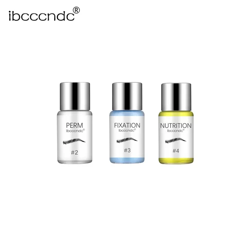 Nuovo kit per laminazione sopracciglia Lozione permanente per sopracciglia Sollevamento sopracciglia semi-permanente Salone di bellezza Sollevamento sopracciglia Perming Nutrizione 5ml