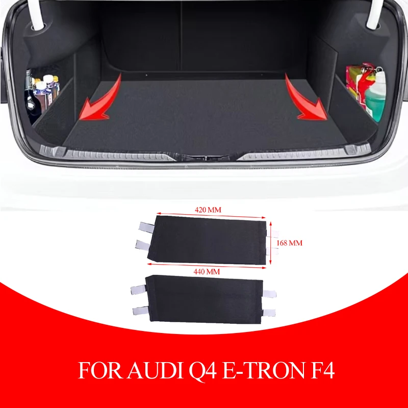 Für Audi Q4 e-tron F4 2022 2023 2024 2025 Kofferraumaufbewahrungs- und Sortierbox Schallwand Kofferraum-Trennplatine Autozubehör Image