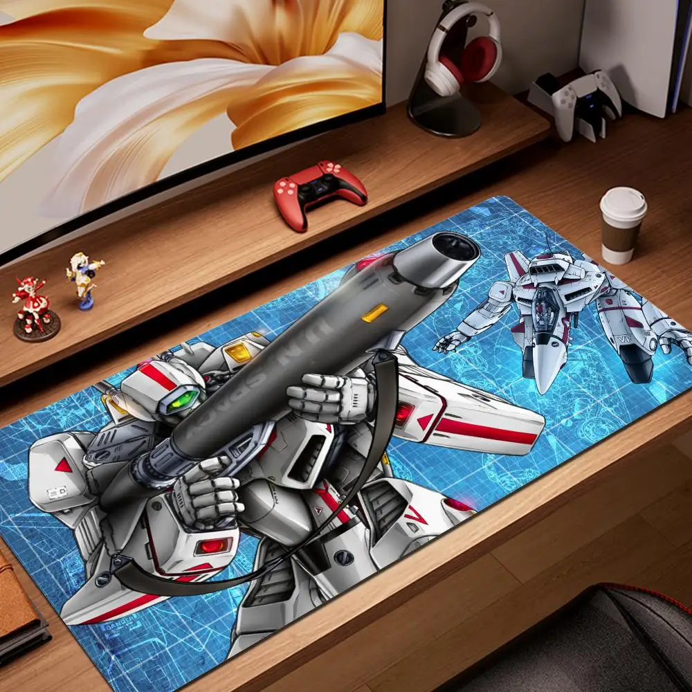Robotech PC Gamer Schrank Schreibtisch Matte Mausepad Gaming Zubehör Maus Matten Coole Maus Pad Anime Mäuse Tastaturen Computer Image