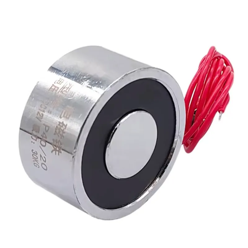 24V Zylinder Elektromagnet P40/20 Heben 30Kg 300N Elektromagnet 12V Magnet Elektromagnet 5V 6V Image