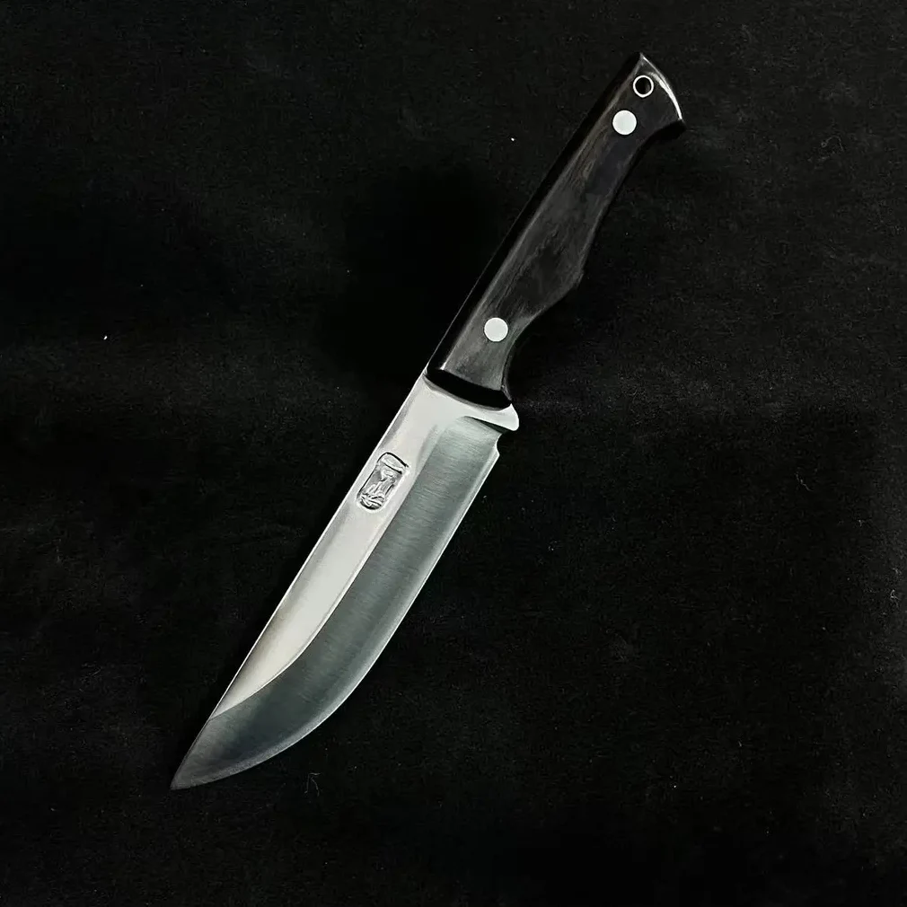 6-Zoll-Zerkleinerermesser mit Abdeckung, 3-lagig, BG42, Luftfahrt-Spezialstahlklinge, scharfes Mehrzweck-Slicing-Spalter, handgefertigtes Küchenmesser Image