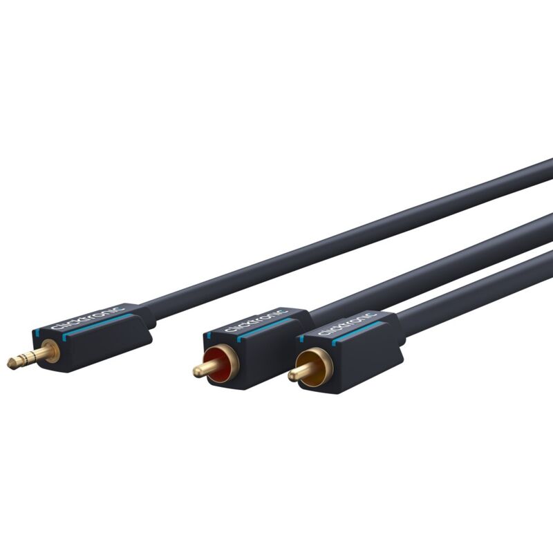 Cavo Adattatore Da 3,5 Mm Aux A Rca, Stereo, Cavo Premium 1x 3.5 Mm Jack Plug 2x Cinch Plug 2,0 M Conduttore Interno Ofc. Lunghezza Del Cavo 2 M