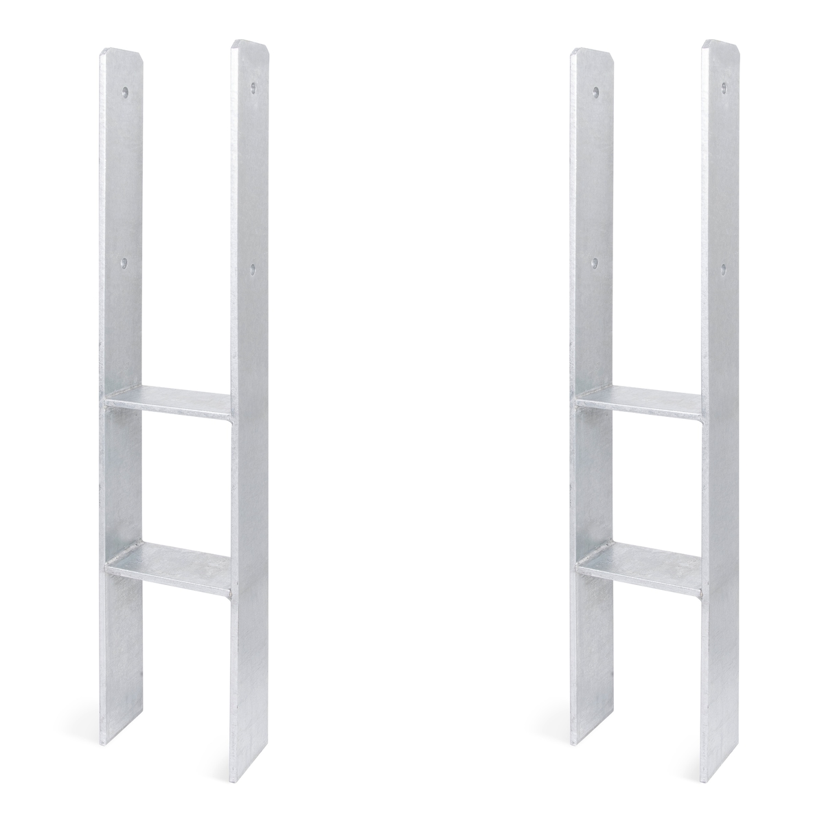 Alberts 2 x H-Pfostenträger, 141x800 mm, Materialstärke 8 mm, Tiefe 60 mm, feuerverzinkt Image