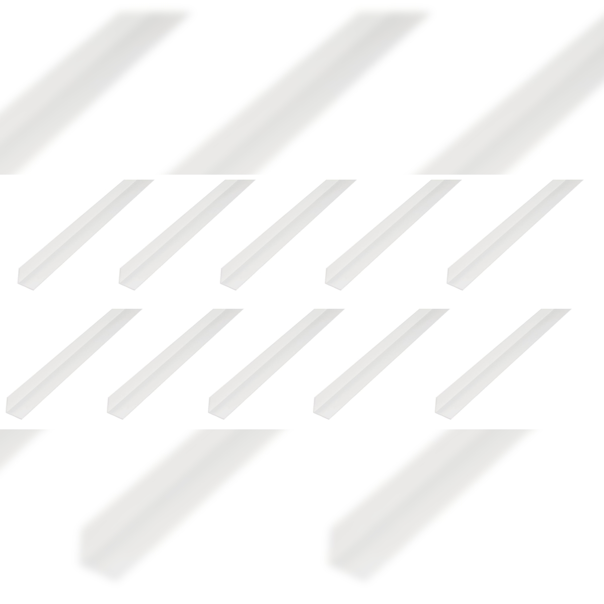 Alberts 10 x Winkelprofil, PVC, weiß, 30 x 30 x 2 mm, Länge 1 m Image