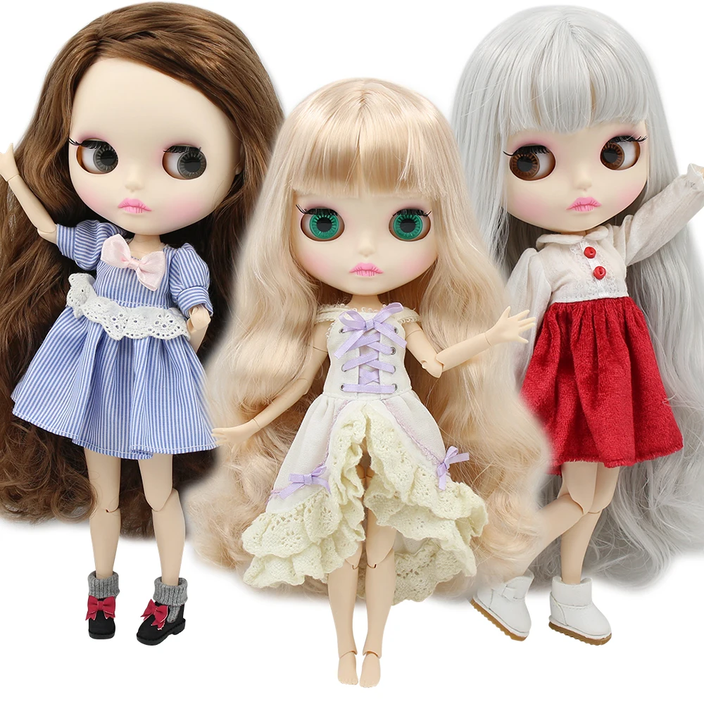 ICY DBS blyth doll 1/6 joint body white skin toy bambola personalizzata 30cm bjd occhi casuali colori anime toy girls gift