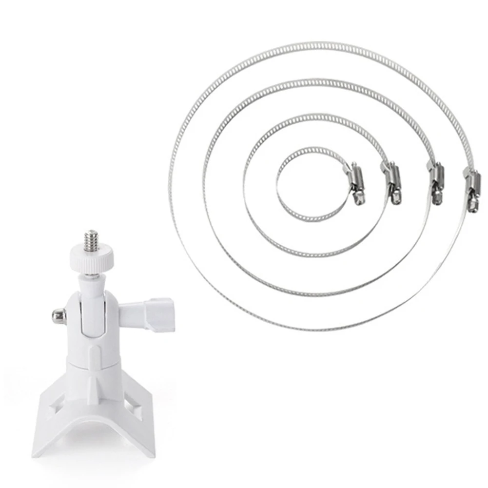 Support de montage de tuyau de montage de caméra, support de mât réglable 360 ° Rotation pour Ring Stick Up Cam/Spotlight Cam/EufyCam 2C