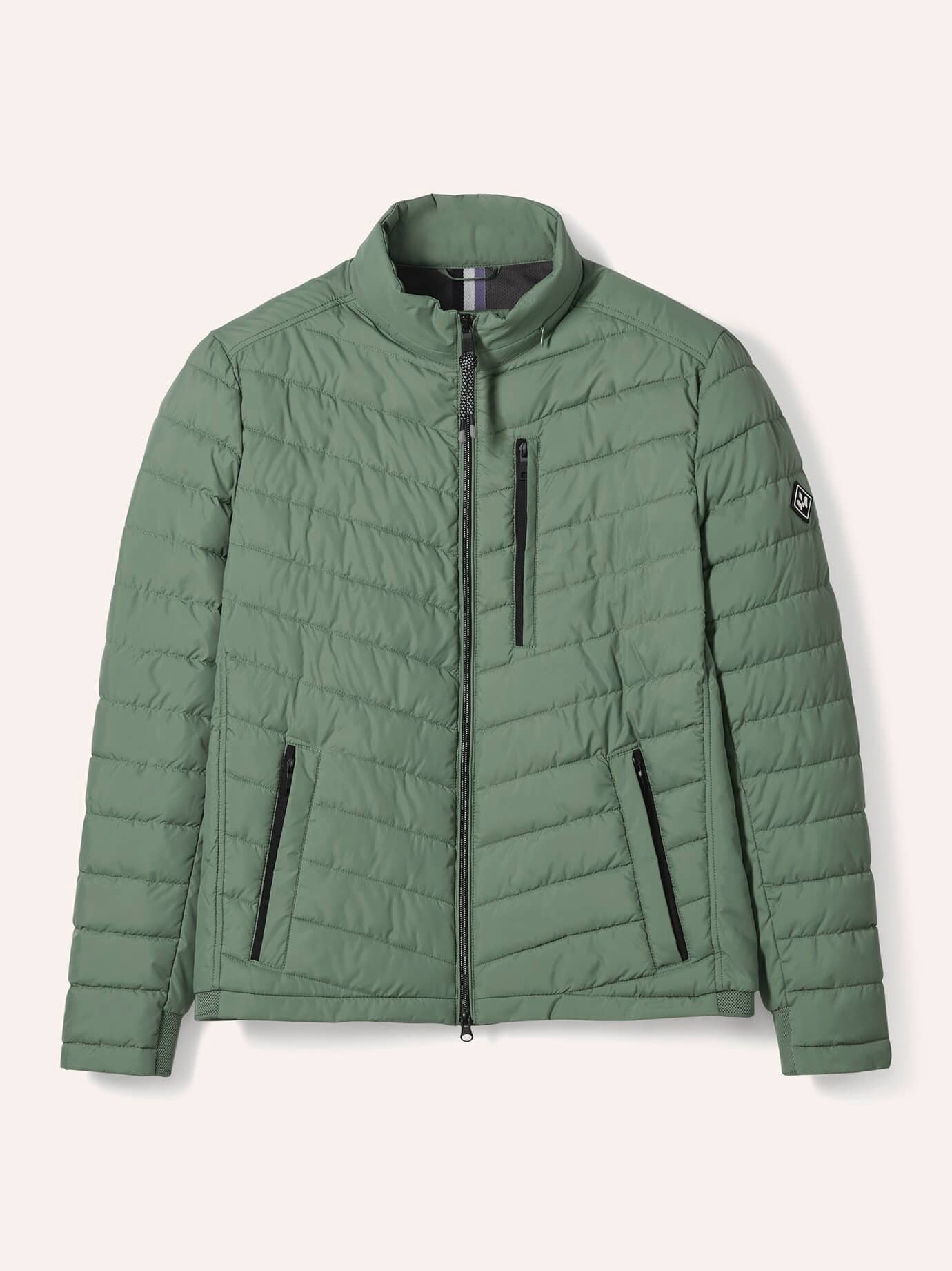 Walbusch Herren Klima Leicht-Steppjacke Grün