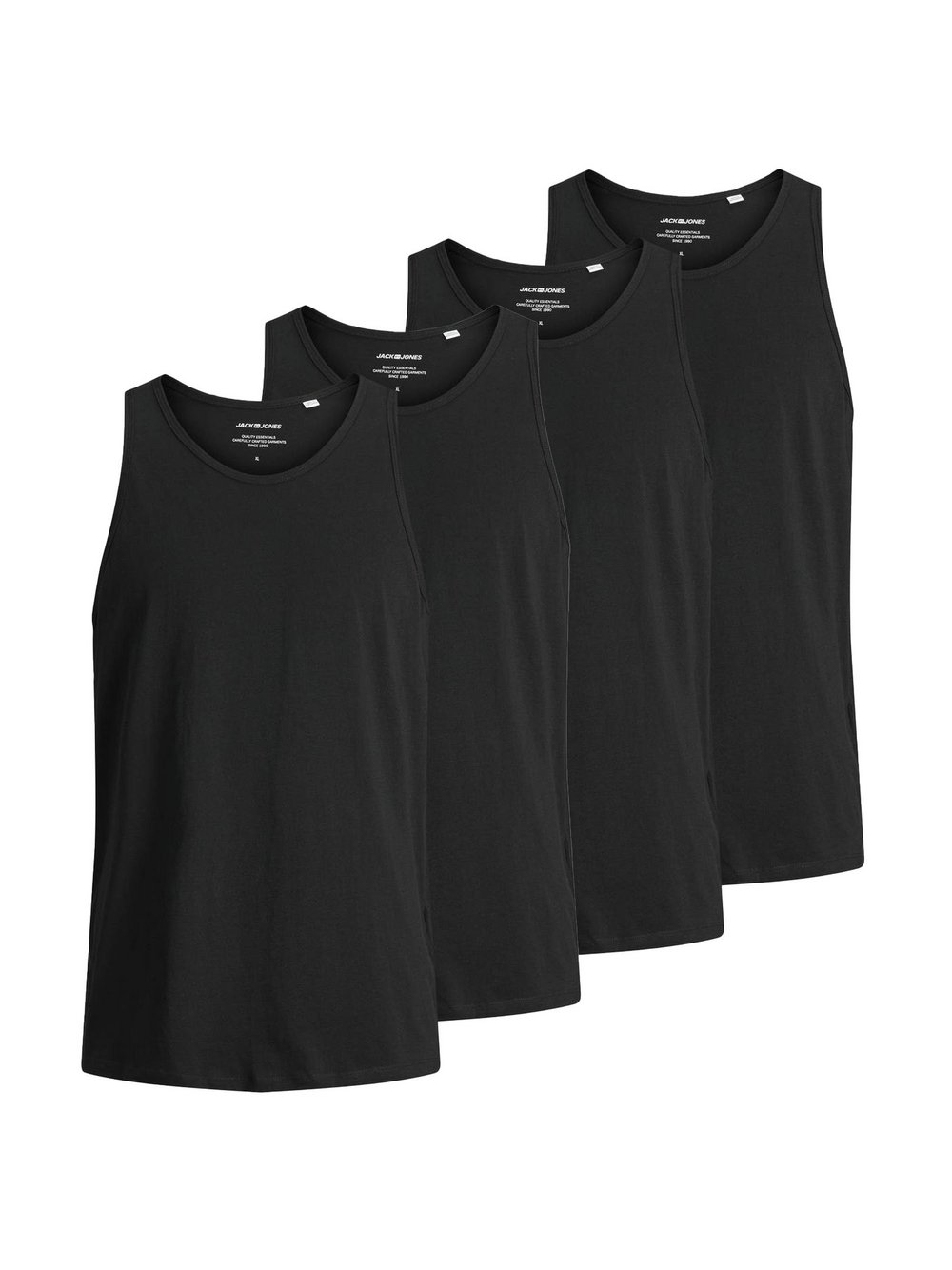 Jack & Jones Unterhemd 4er Pack Herren schwarz, S Image