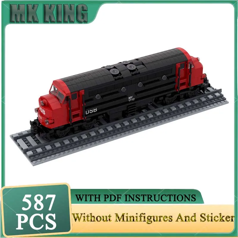 Eisenbahn Zug Modell Moc Gebäude Ziegel DSB Litra MEINE Lokomotive Modell Technologie Modulare Block Spielzeug DIY Set Montage Geschenke Image