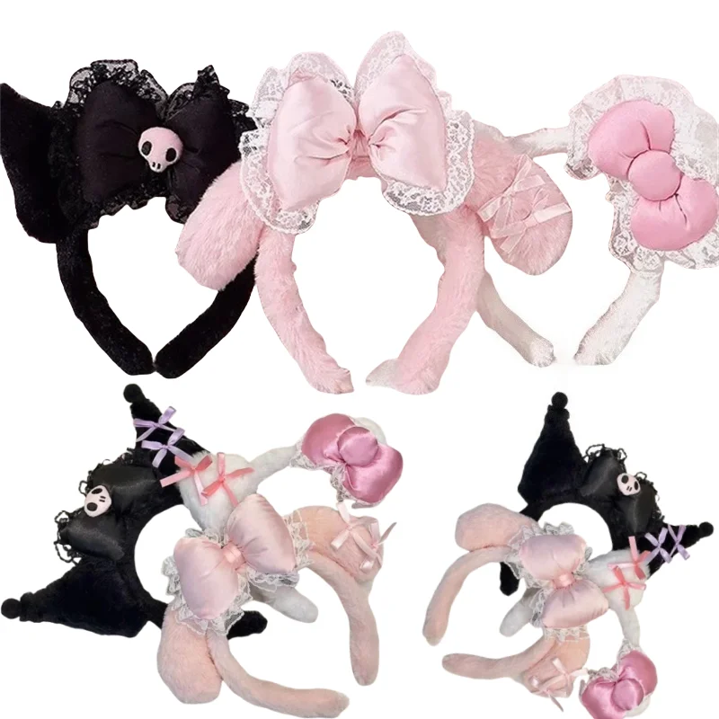 Süße Mode Stirnband Kuromi My Melody Nette Anime Plüsch Haar Hoop Für Mädchen Prinzessin Stil Allgleiches Haar Zubehör Image
