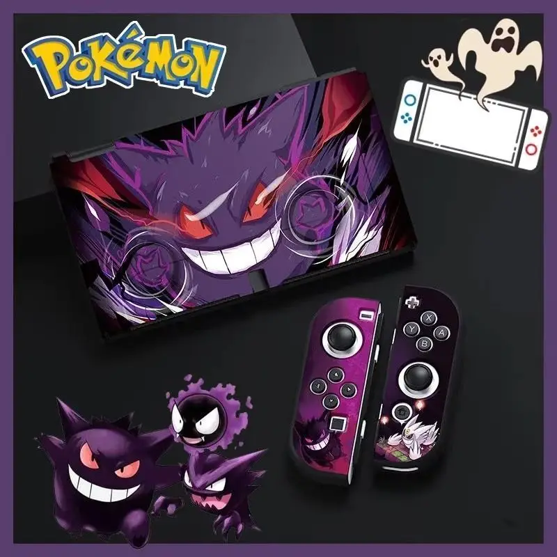 Neue Heiße Cartoon Gengar Fall Für Schalter 2/Ns Oled Spielkonsole Joy-Con Split Typ Design stoßfest Drop Proof Schutzhülle Image