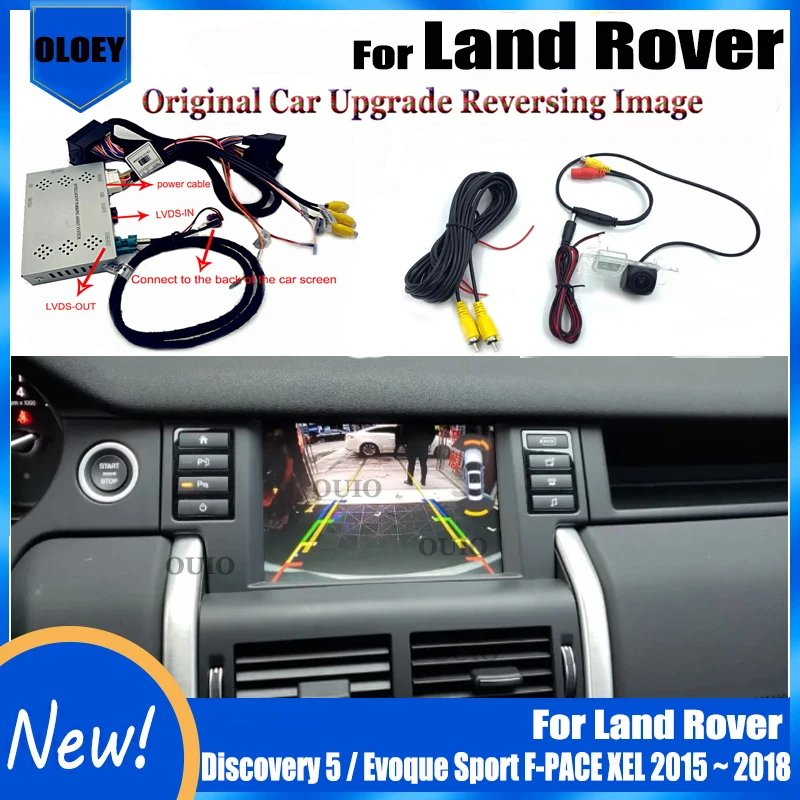 Für Land Rover Entdeckung 5 / Evoque Sport F-PACE Pixel 2015 ~ 2018 Original-Bildschirm Upgrade vorne hinten Rückfahr kamera Schnitts telle Image