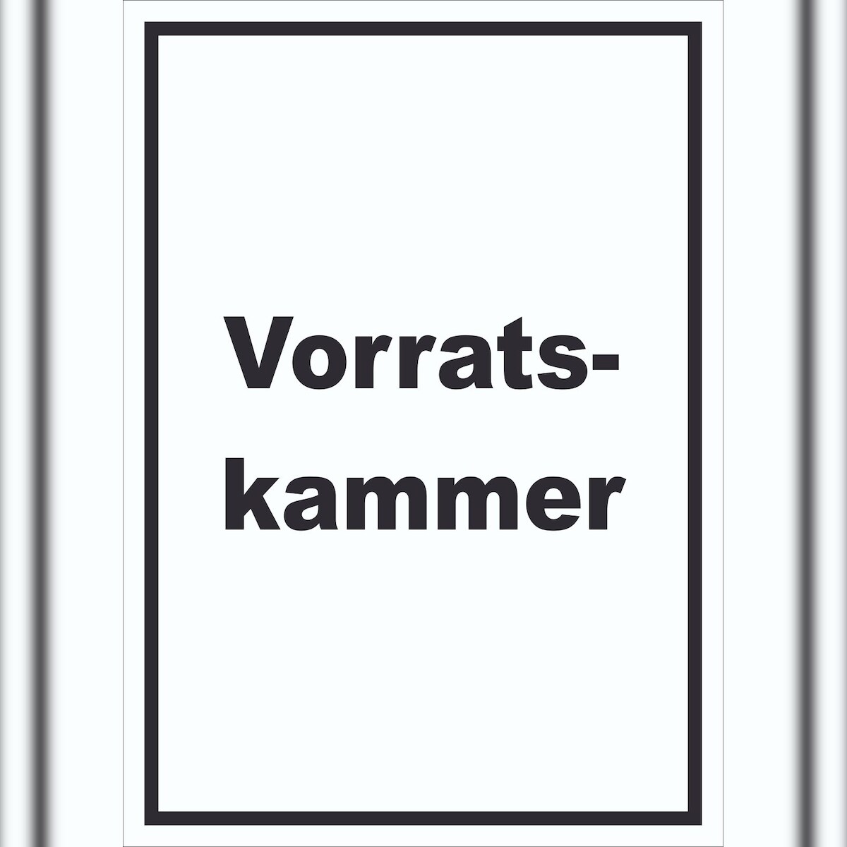 HB-Druck Vorratskammer Schild mit Text Pantry Reserve hochkant A4 (210x297mm) Image