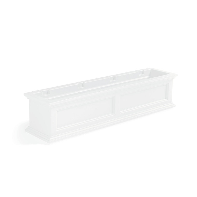 Devon Easy-Care Window Planter - White, 2' / White/2' - Grandin Road