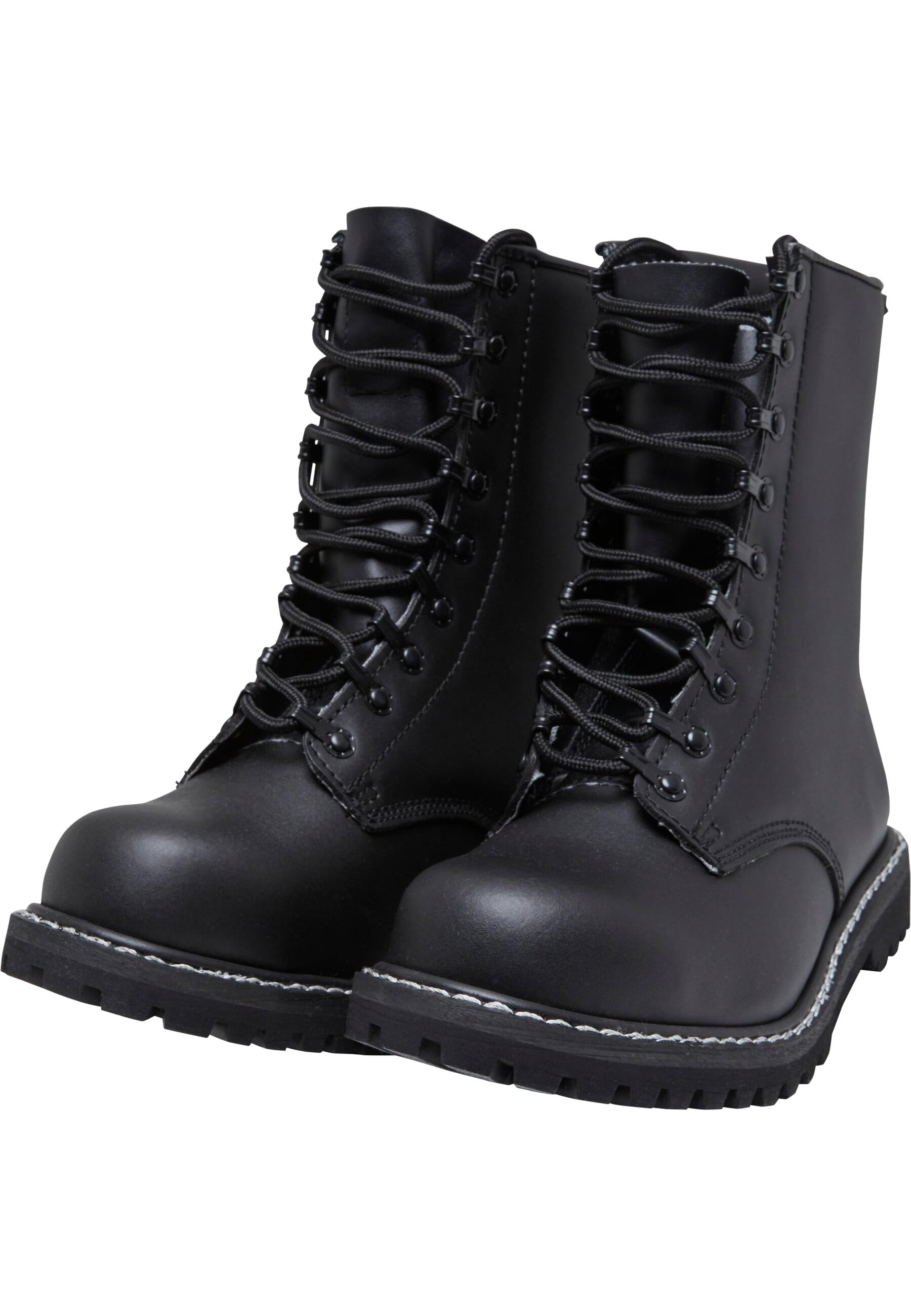 Stiefel BRANDIT "Brandit Herren Army Boots", Herren, Gr. 45, schwarz, unifarben, Schuhe Stiefel