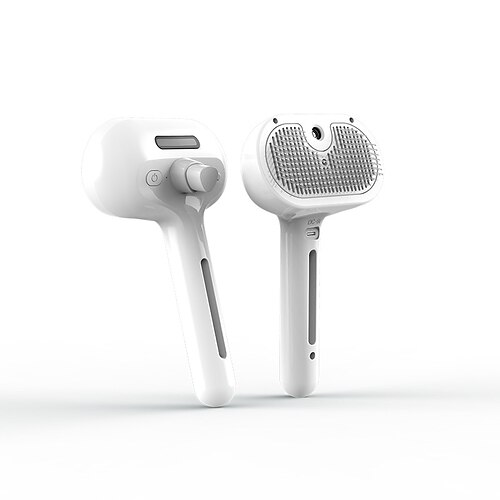 Multifunktionale Katzendampfbürste – wiederaufladbares USB-Pflegegerät für Haustiere zum Entfernen von Fell und zur Reinigung, Edelstahlborsten, wasseraktiviert, Hundemassagegerät, die beste