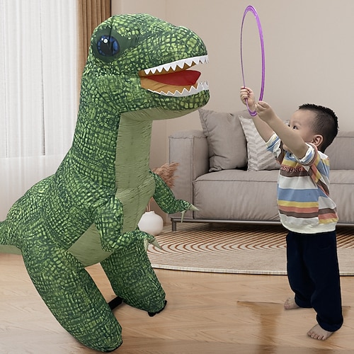 Elektrisch aufblasbarer ferngesteuerter Dinosaurier, großes Kinderspielzeug, vollautomatischer Velociraptor, vierfach ferngesteuerter Dinosaurier Image