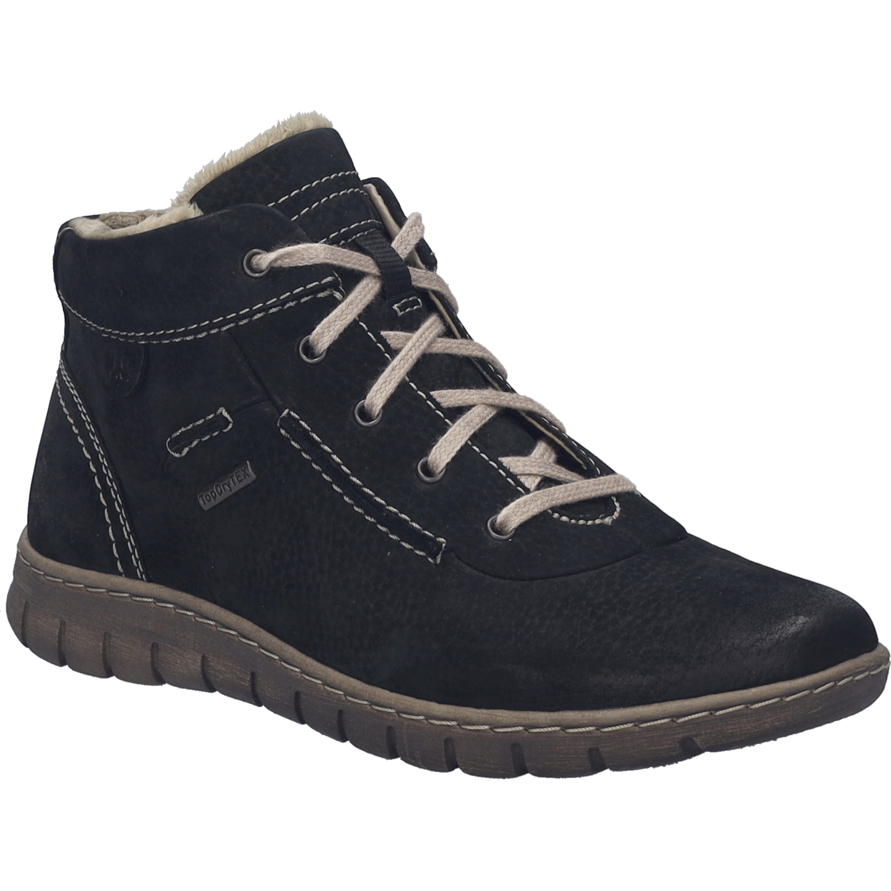 Stiefelette JOSEF SEIBEL "Steffi 53, schwarz-kombi", Damen, Gr. 41, schwarz (schwarz, kombi), Obermaterial: 100% Rindsleder Leather cow., Schuhe Stiefelette