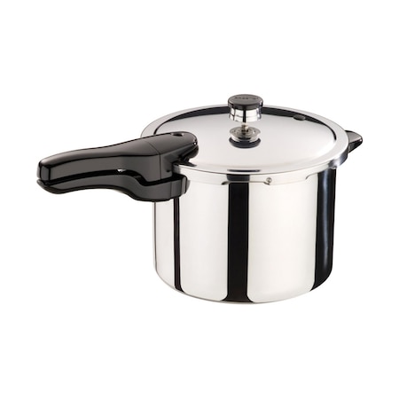 NATIONAL PRESTO 01362 Presto Polished Stainless Steel Pressure Cooker 6 qt