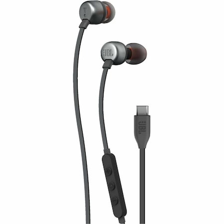 JBL JBLT310CBLKAM Tune 310C USB-C Wired Hi-Res In-Ear Headphones