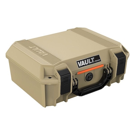 PELICAN V200C Pelican V200C Case, 15x13x6, w/Foam, Tan