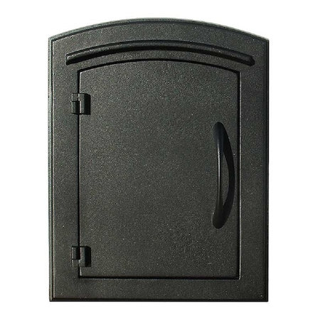 QUALARC MAN-1400-BL Manchester NON-LOCKING Column Mount Mailbox "Plain Door" in