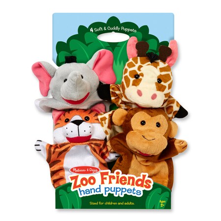 MELISSA & DOUG 9081 Zoo Friends Hand Puppets