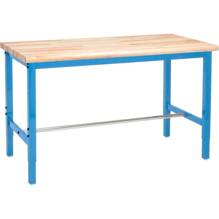GLOBAL INDUSTRIAL 607006BL 60 x 30 Adjustable Height Workbench Square Tube Leg,