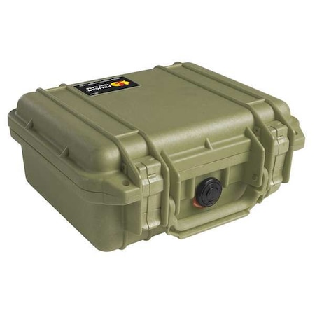 PELICAN 1200NF Olive Drab Green Protective Case, 10.62"L x 9.68"W x 4.87"D