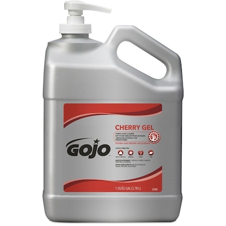 GOJO GOJ235802 reg Cherry Gel Pumice Hand Cleaner, Red
