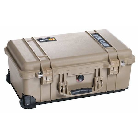 PELICAN 1510NF Desert Tan Protective Case, 22"L x 13.81"W x 9"D