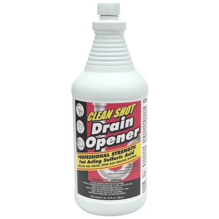 THEOCHEM 100940-99992-4Q CLEAN SHOT RTL - 6/1 QT CASE,Drain Opener Sulfuric