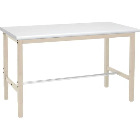 GLOBAL INDUSTRIAL 607002TN 72x30 Adjustable Height Workbench Square Tube Leg,