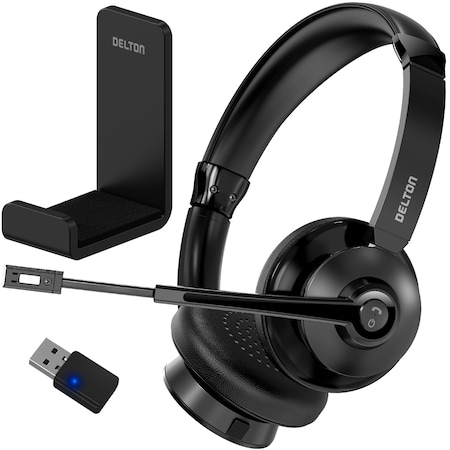 DELTON DBTHEAD30XBTDLHSAS1 30X Wireless Computer Headset Bluetooth Headphones