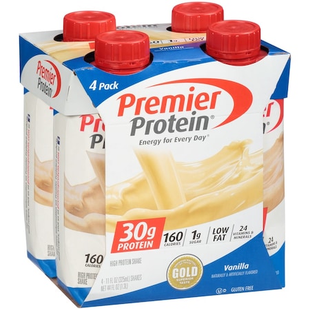 PREMIER PROTEIN P2A010304IS0201 Protein Shake Vanilla 11 fl. oz., PK12