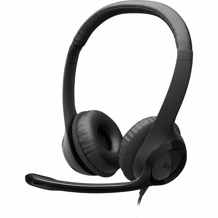 LOGITECH 981-000014 H390 USB COMPUTER HEADSET - WIRED - OVER-EAR - STEREO - 20