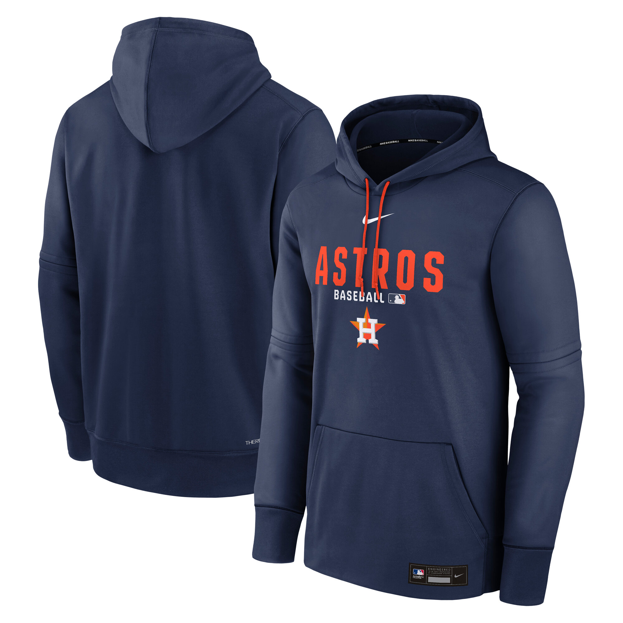 Houston Astros Nike Authentic Therma Fleece Pullover Hoodie – Herren Image