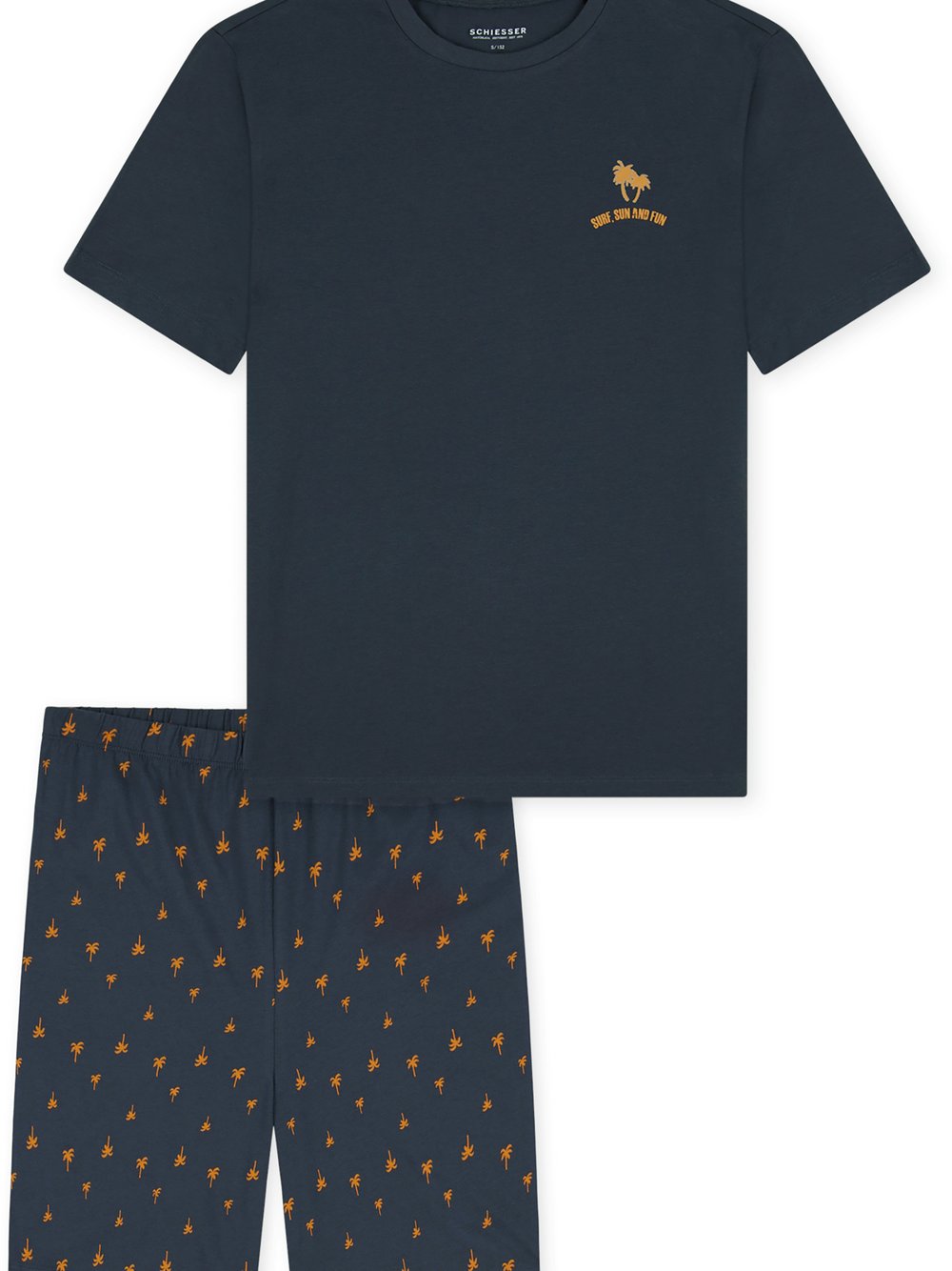 Schiesser Pyjama Jungen anthrazit, 140 Image