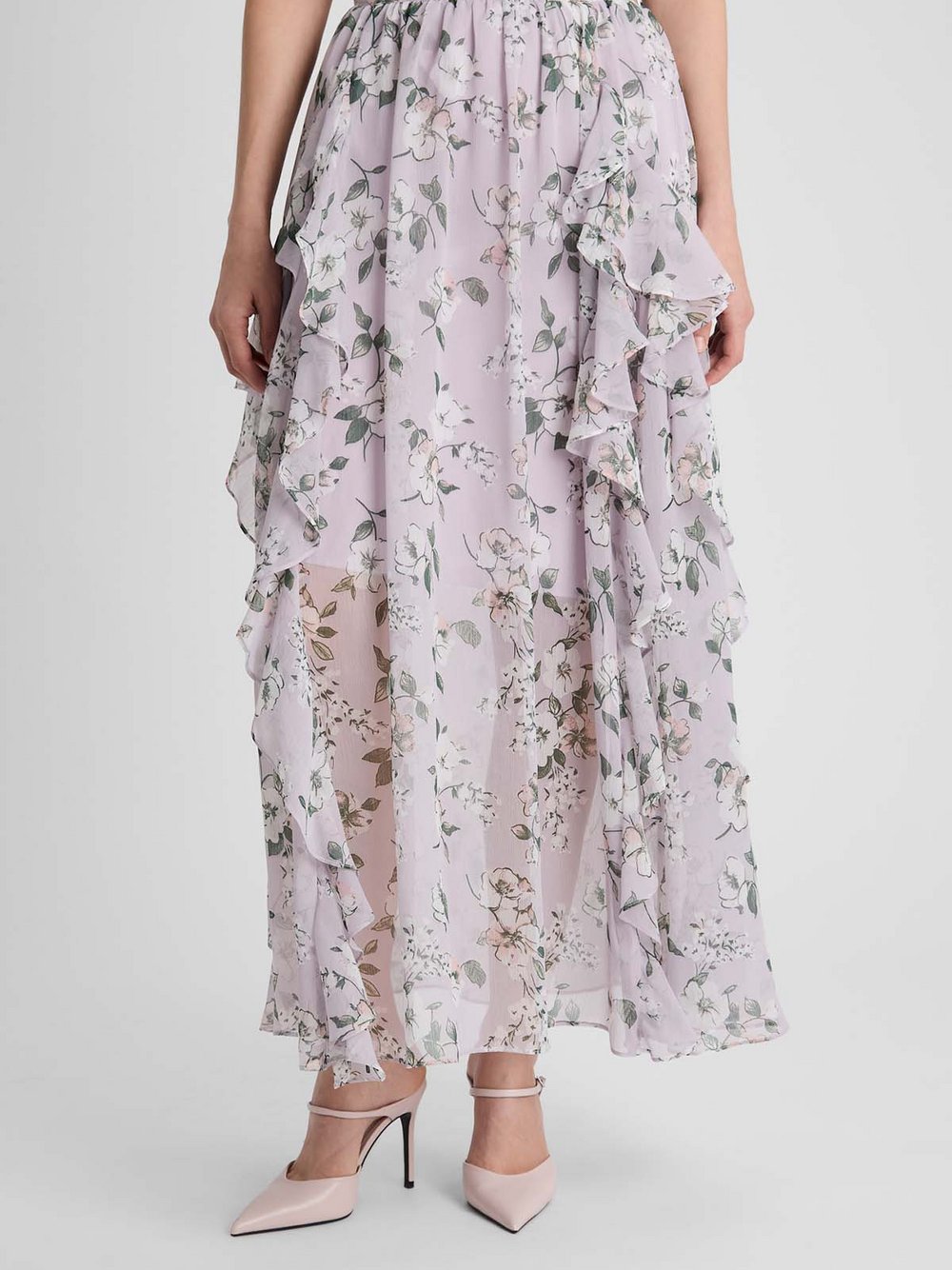 Guido Maria Kretschmer Chiffon-Maxirock Damen flieder, 42 Image