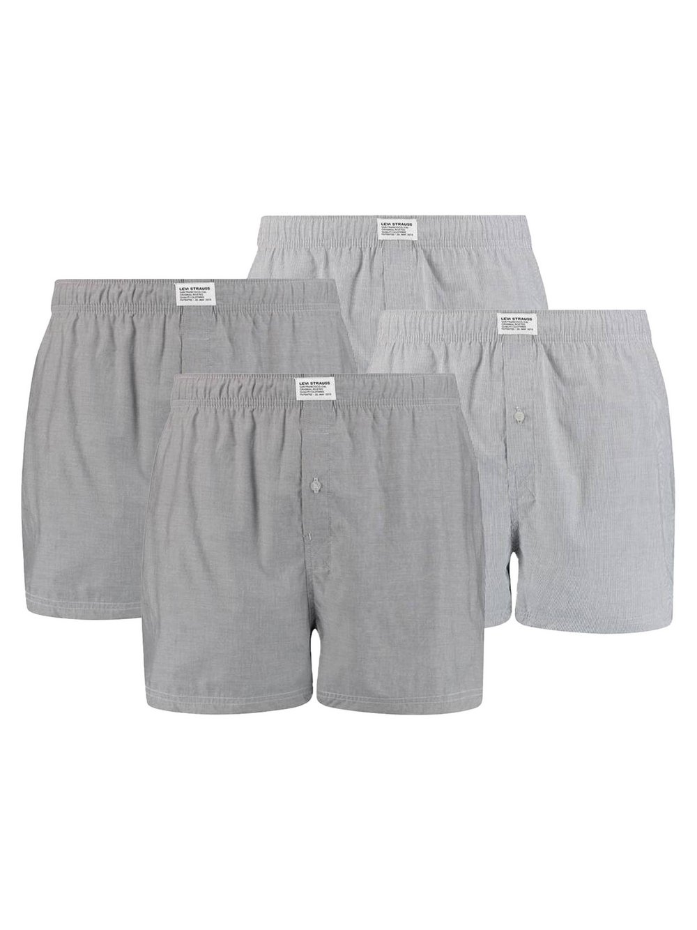 Levi's Web-Boxershorts 4er Pack Herren grau, L Image