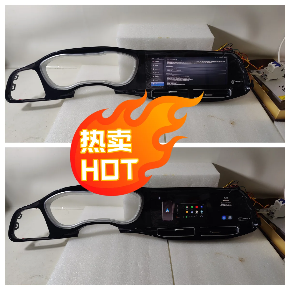 12,3 "Für Dodge Challenger SRT Hellcat 2015-2023 Ladegerät 2011 + Android 13 Auto Radio Player GPS Navigation auto Stereo Multimedia Image