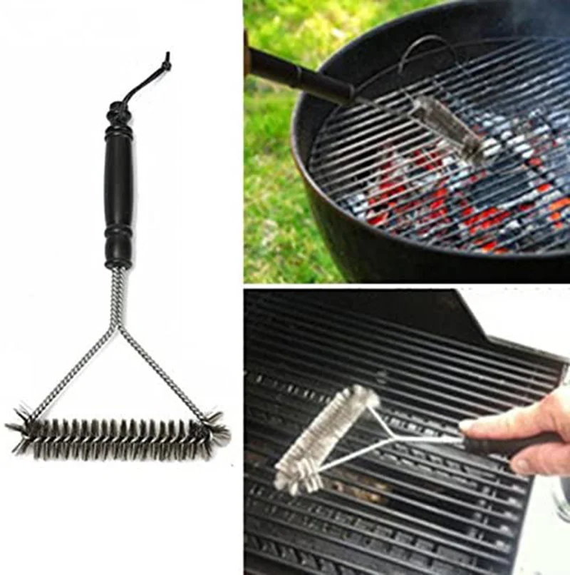 Grill Grill Grill Bürste sauberes Werkzeug Grill zubehör Edelstahl borsten Antihaft-Reinigungs bürsten Grill zubehör Image