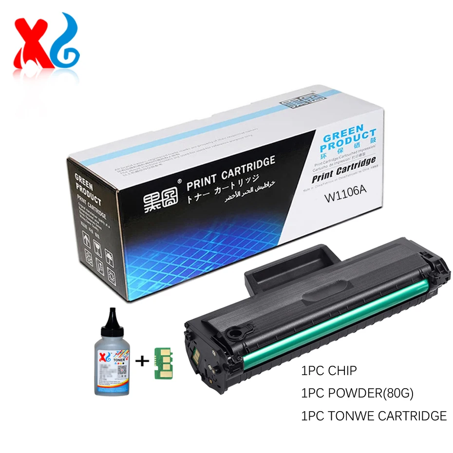 106A W1106A Tonerkartusche für HP Laser 107a 107r 107w MFP 135a 135r 135w 137fnw BK 1K 2K 3K 5K mit Chip Image