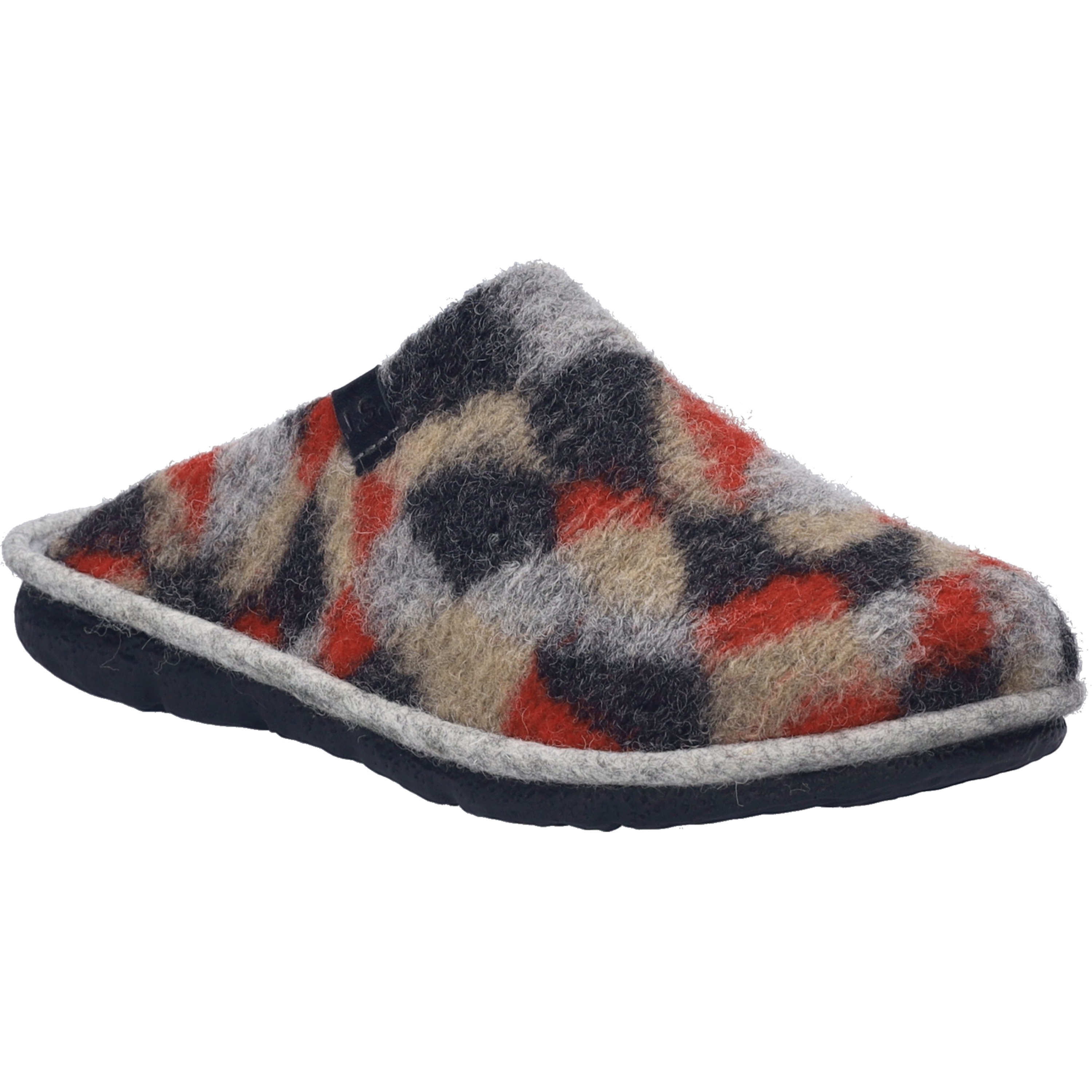 Hausschuh JOSEF SEIBEL "Lille 09, multicolor", Damen, Gr. 42, bunt (multicolor), Obermaterial: 80% Rindsleder Leather cow. 20% Textilmaterial TEXMAT., Schuhe Hausschuh