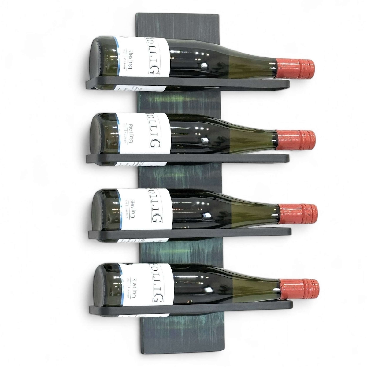 DanDiBo Weinregal Wand Metall Schwarz Modern 96695 Grün Flaschenregal Schmal Wandmontage Wine Rack Weinflaschenhalter Weinhalter Flaschenhalter Image