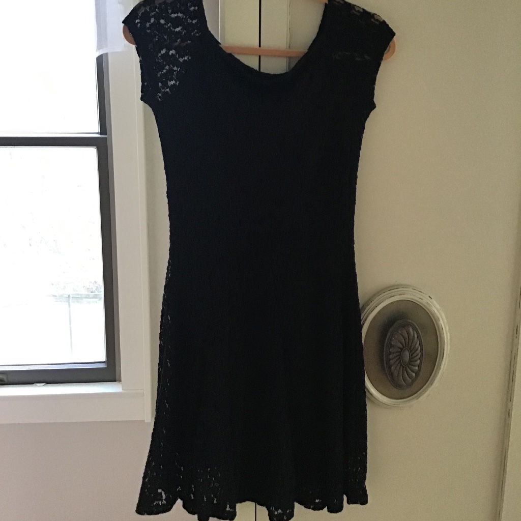 Victoria's Secret Dresses | Victoria’s Secret Black A Line Cap Sleeve Black Dress Size S/P, Color Black | Color: Black | Size: Sp