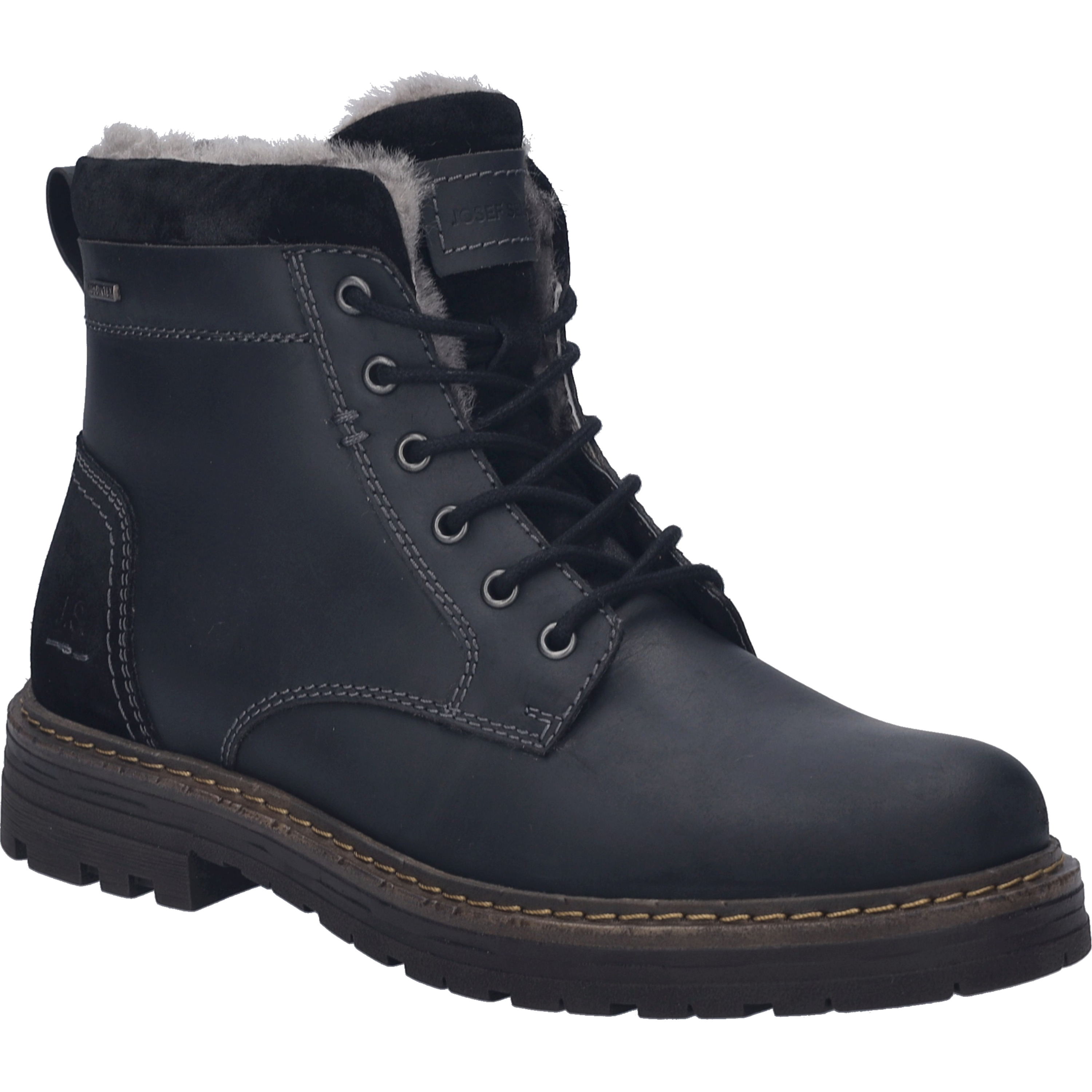 Stiefelette JOSEF SEIBEL "Curtis 50, schwarz", Damen, Gr. 42, schwarz, Obermaterial: 100% Rindsleder Leather cow., Schuhe Stiefelette