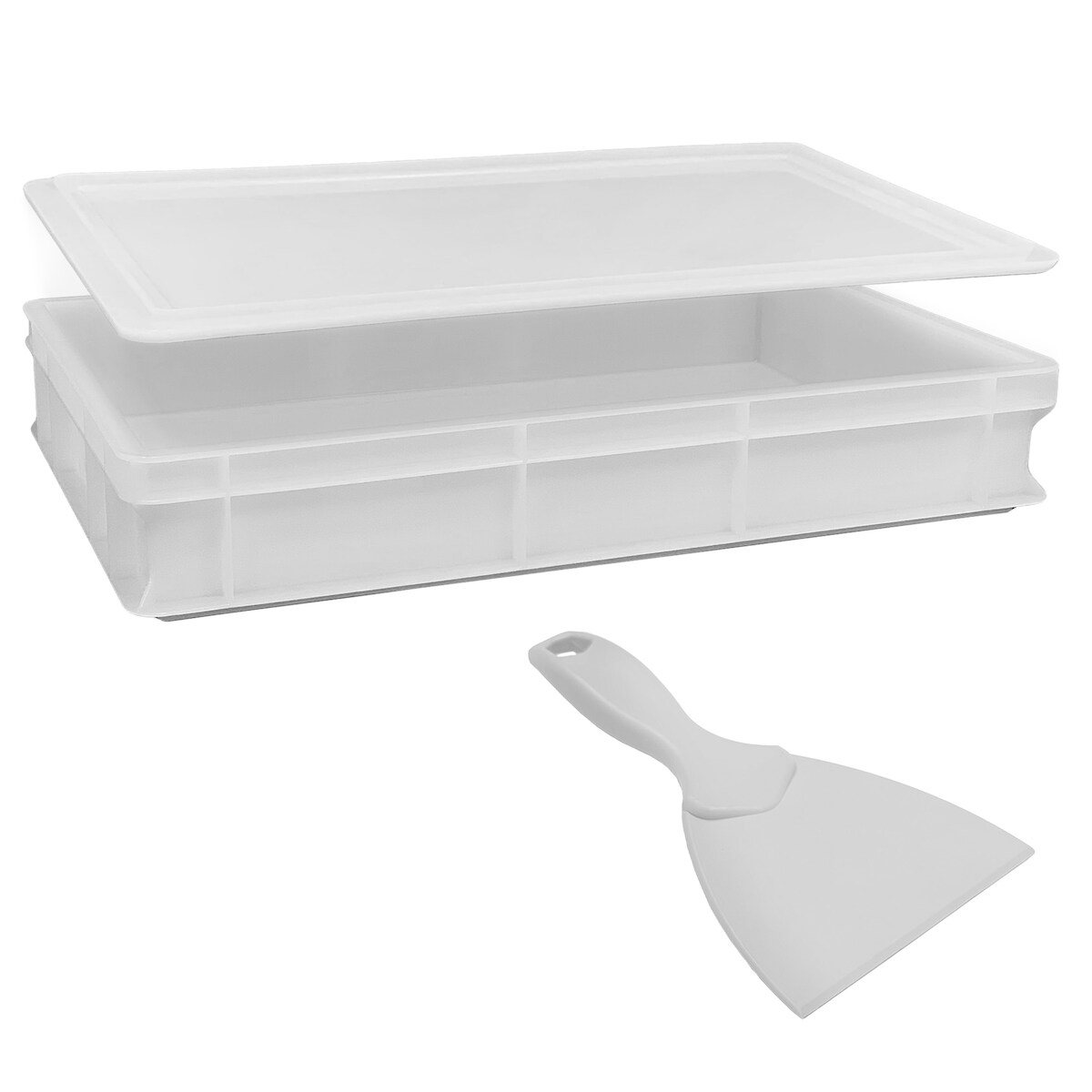 Geschlossene Servierbox 60x40x7h cm mit Deckel und Spatel, 13 Liter Image