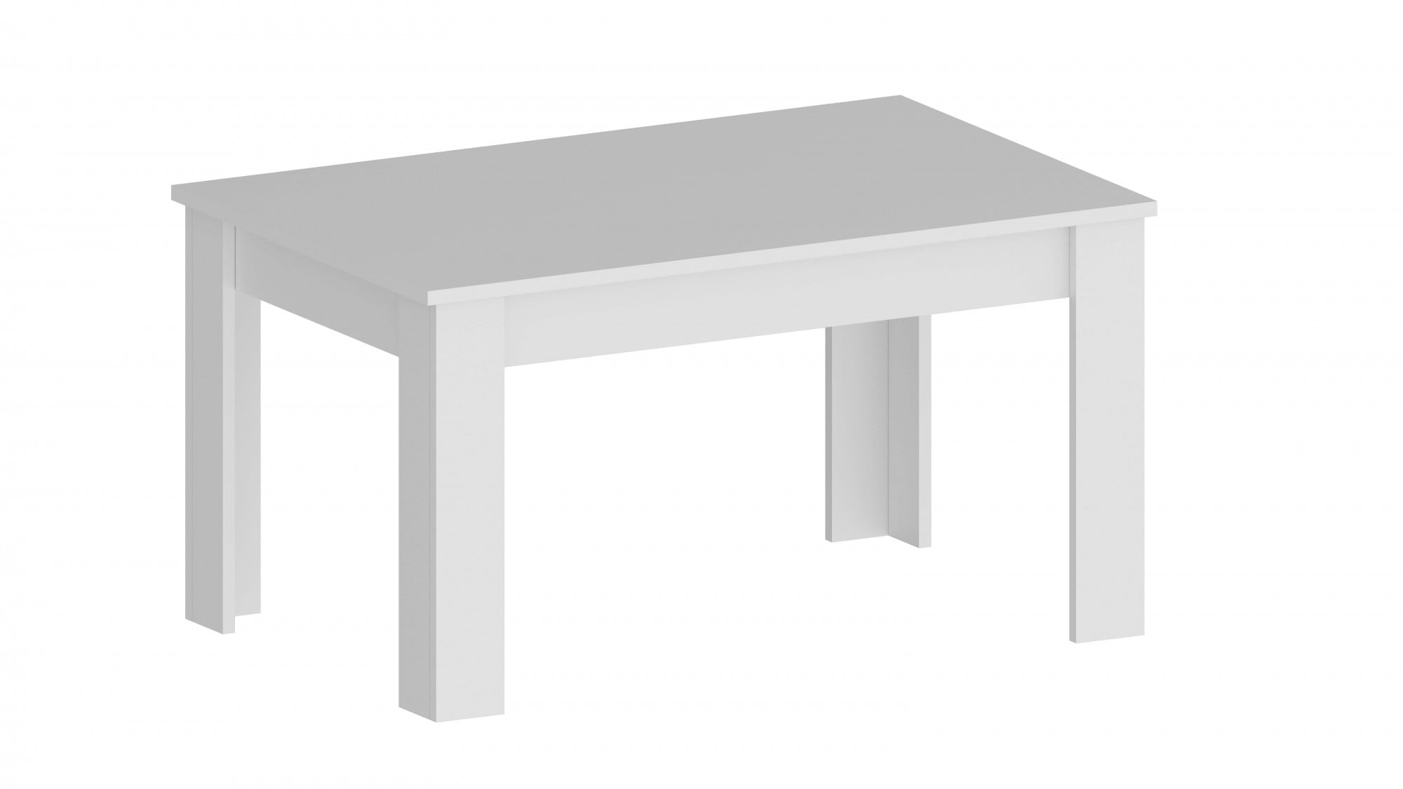 Esstisch HOME AFFAIRE "JESI", weiß (weiß hochglanz, weiß hochglanz, weiß hochglanz), B:140cm H:75cm T:90cm, Tische, Esstisch